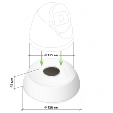KadrON JB2-125W Монтажная коробка (белая)