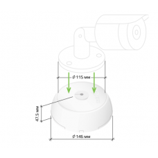 KadrON JB3-115W Коробка монтажная (белая)